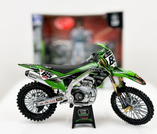 Kawasaki 450 Kxf Bud Racing Team 23 Réplica #85 C.Soubeyras 1/12° Newray-New Ray