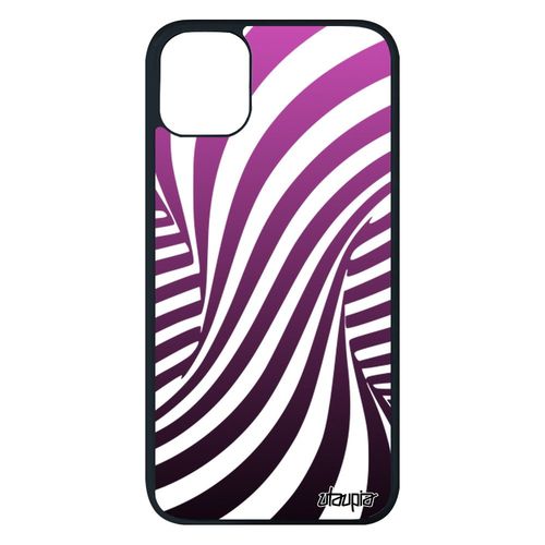 Coque Silicone Iphone 11 Pro Max Illusion D'optique Bumper Rose Tornade Graphique 3d Aluminium Case 4g Antichoc 256 Go Magique