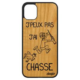 Coque silicone iPhone 11 bois j peux pas j ai chasse fr ne