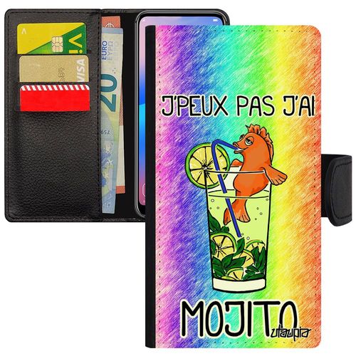 Coque Iphone 11 Pro Max Portefeuille J'peux Pas J'ai Mojito Bourré Humoristique 128 Go Drole Pochette Vert Texte Bd Comique De