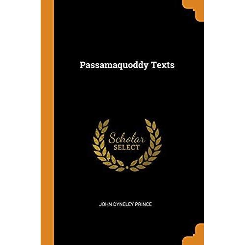 Passamaquoddy Texts