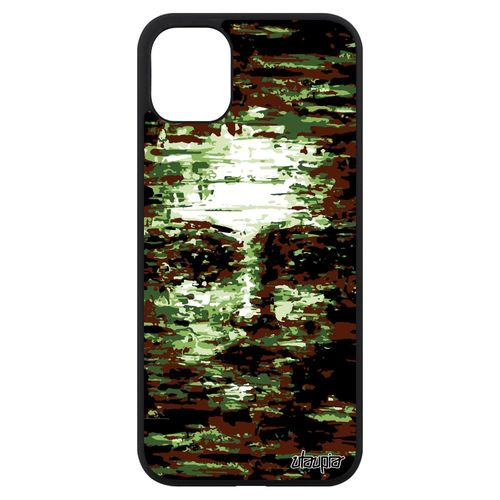 Coque Silicone Portrait Pour Iphone 11 Femme Peinture A L'huile Housse 256 Go Visage Art Design Spectre Artistique Marron Case