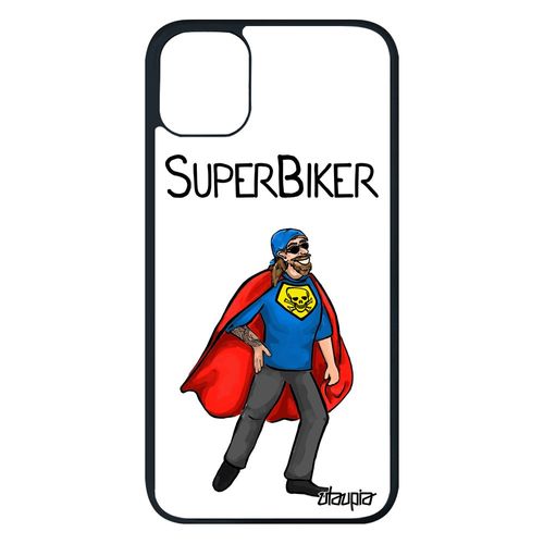 Coque Super Biker Motard Pour Iphone 11 Pro Max Silicone Dessin Humour 128 Go Texte Smartphone Heros Comique Blanc Etui Comics