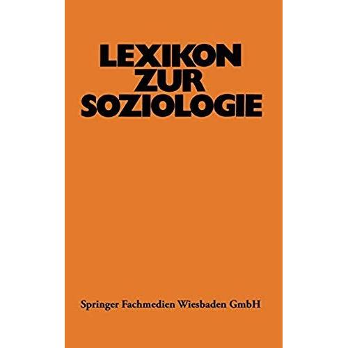 Lexikon Zur Soziologie