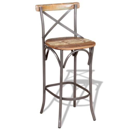 Chaise De Bar Bois De Récupération Massif