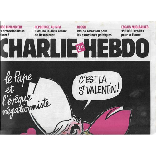 Charlie Hebdo N° 869 Le Pape Et L'eveque Negacionniste