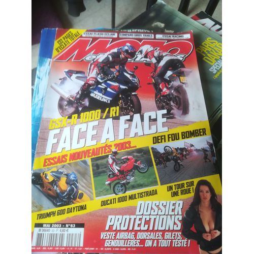 Moto Et Motards 63 De 2003 Ducati 1000 Multistrada,Triumph 600 Daytona,Aprilia Rsv1000r Edwards,Suzuki Gsxr1000,Yamaha R1,Suzuki Dr400 Bomber,Vstrom,Honda Varadero,Aprilia Caponord,Honda Hornet 900cup