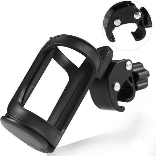 Noir Porte-Gobelet Vélo, Porte-Bouteille De Vélo, 360 Degrés Rotation Support De Bouteille, Porte Gobelet Pour Bicyclette, Porte Bidon Gourde Vtt, Bicyclette Cyclisme Bidon Pour Vélo