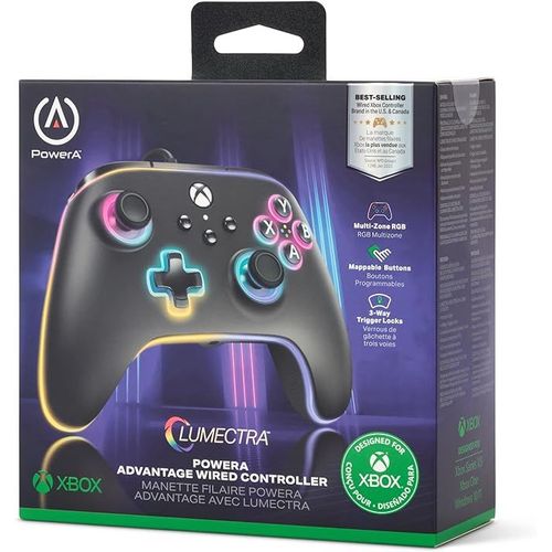 Xbox Advantage Wired Controller Manette Filaire Powera Advantage Avec Lumectra