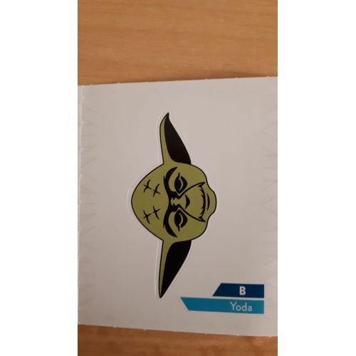 Carte Leclerc Star Wars 2019 Yoda Lettre B