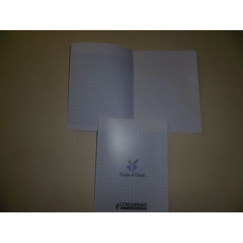 Lot De 2 Cahiers 17x22cm Poesie Et Chant Conquerant