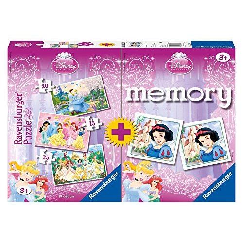 Ravensburger Disney Princess - 3 Puzzles + Memory