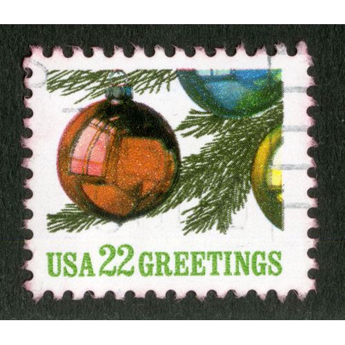 Timbre Oblitéré Usa 22 Greetings