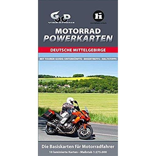 Motorrad Powerkarten Deutsche Mittelgebirge