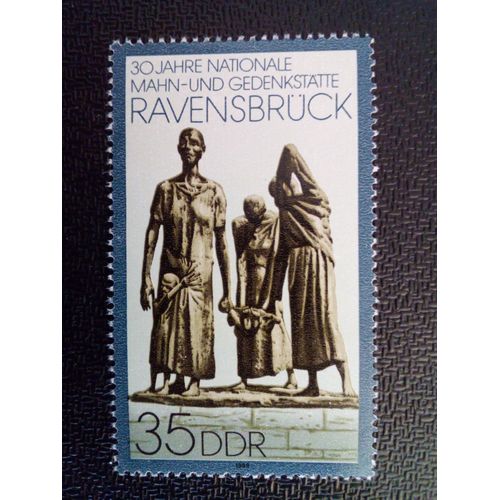 Timbre Allemagne / Rda Yt 2879 Groupe De Mères, Sculpture En Bronze 1989 ( 41212 )