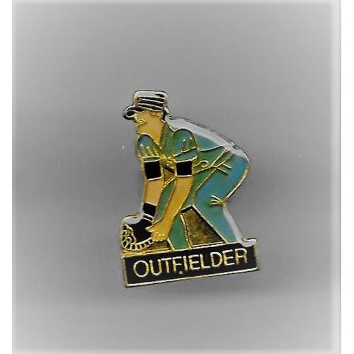 Pins Base Ball Outfielder / Base Dorée