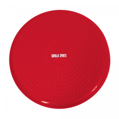 Gorilla Sports - Coussin D'assise Gonflable Avec Picots Ø 33 Cm - 9 Coloris - Couleur : Rouge