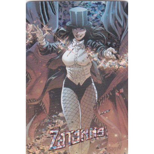 Carte Brillante Zatanna Zatara (Magicienne, Super-Héroïne, La Ligue Des Justiciers, Univers Dc, Comic Book Style, Hawkman, Collection, Collector)