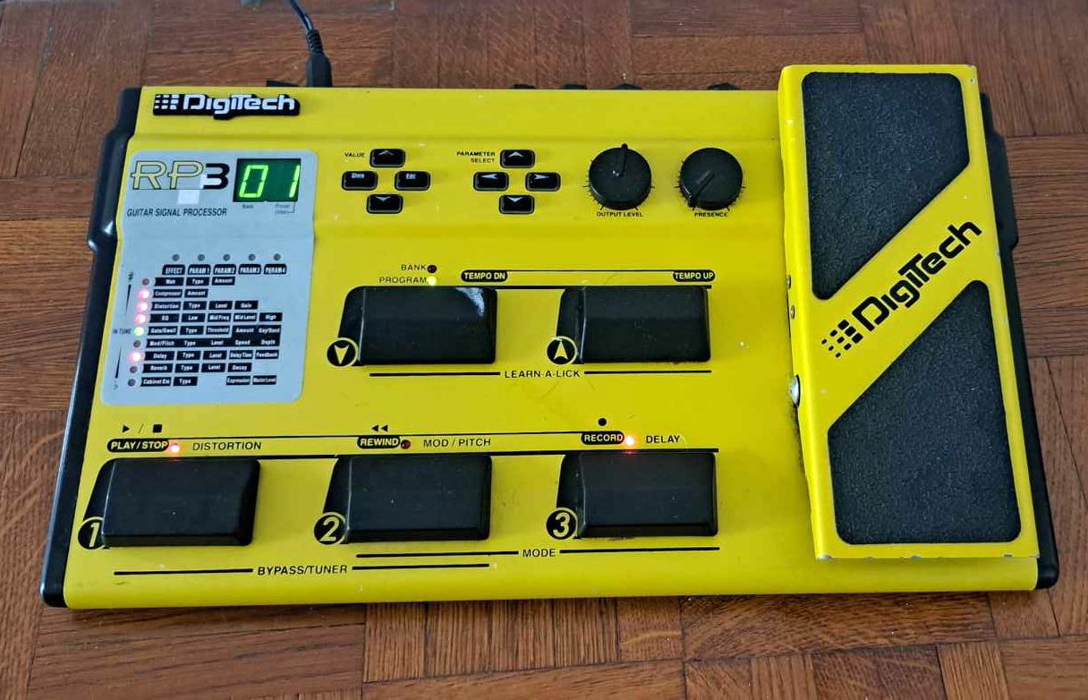 Digitech Rp3-Dj Multi-Effets Pour Guitare Électrique + Adaptateur Secteur - Usa , 1998