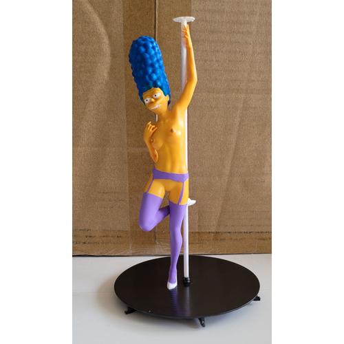 Figurine Marge Simpson Sexy Pole Dance En Resine