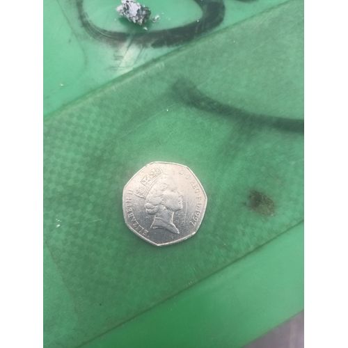 Pièce De 50 Pence Élisabeth 2 1997