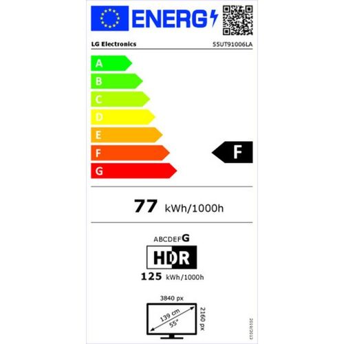 TV intelligente LG 55UT91006LA 4K Ultra HD LED 55"