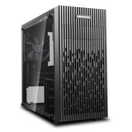 DeepCool MATREXX 30 - Tour - micro ATX - panneau latéral fenêtré (verre trempé) - pas d'alimentation (ATX / PS/2) - USB/Audio
