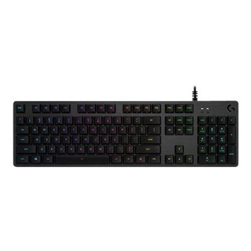 Logitech Gaming G512 - Clavier - backlit - USB - International US - commutateur : GX Blue - carbone