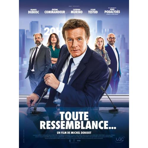 Toute Ressemblance... - Affiche Originale De Cinéma - Format 120x160 Cm - Un Film De Michel Denisot Avec Franck Dubosc, Jérôme Commandeur, Marilyne Canto, Denis Podalydès, Sylvie Testu - Année 2019