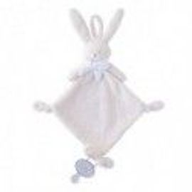 Doudou Dimpel Lapin Rose Ella Attache Tetine