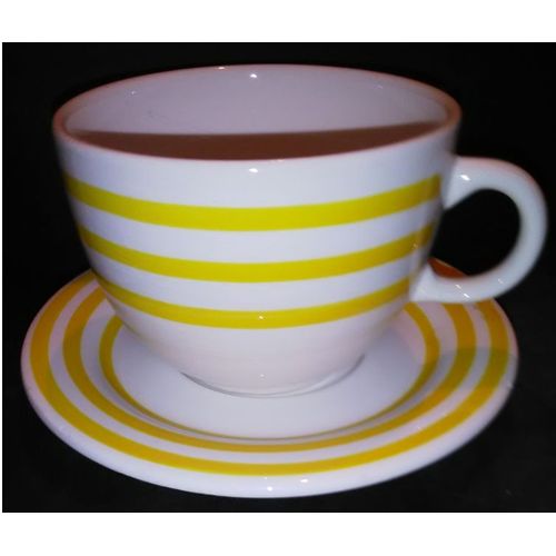 Petit Déjeuner - Tasse + Soucoupe - Céramique " Quadrifolio "