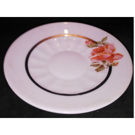 Lot De 4 Soucoupes - Porcelaine " Lamotte " - Style Art Déco