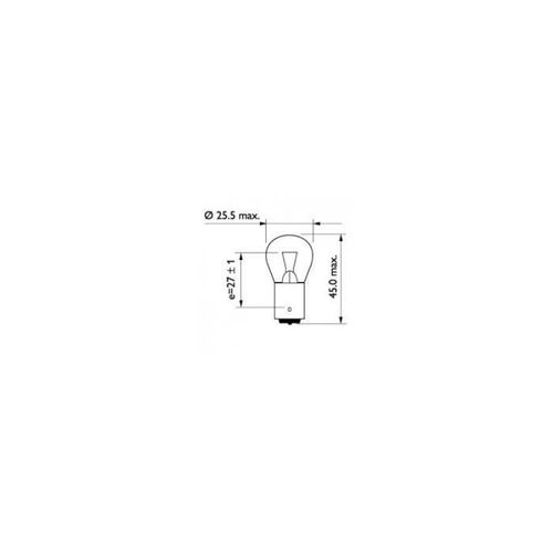 Ampoule - Philips - 13445cp Stop P25 13445 24v 18w