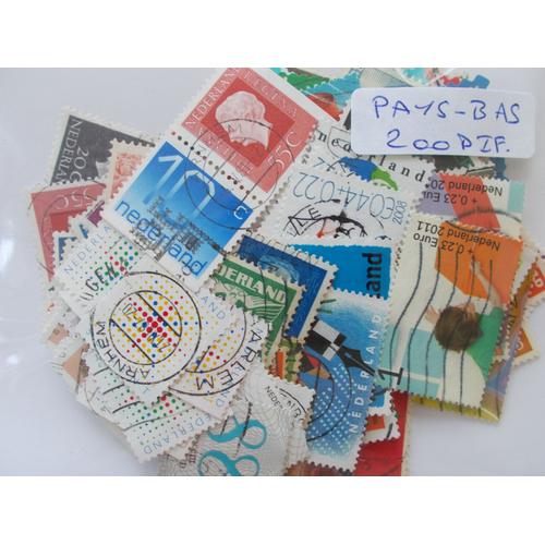 Pays-Bas 200 Timbres Différents