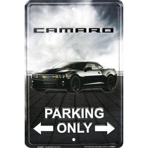 Plaque Chevrolet Camaro Parking Only Déco Garage Loft Diner