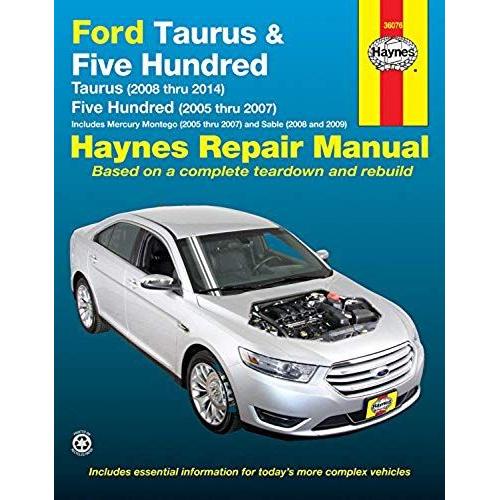 Ford Taurus 2008-14, Ford Five Hundred 2005-07, Mercury Montego 2005-07 & Mercury Sable 2008-09