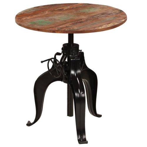 Table De Bar Bois De Récupération Massif 75 X (76-110) Cm