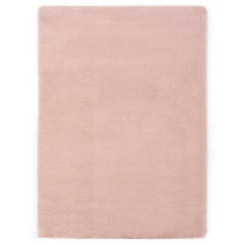 Tapis 160x230 Cm Fausse Fourrure De Lapin Vieux Rose