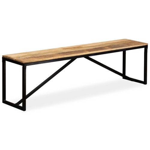 Banc Bois De Manguier Massif 160 X 35 X 45 Cm