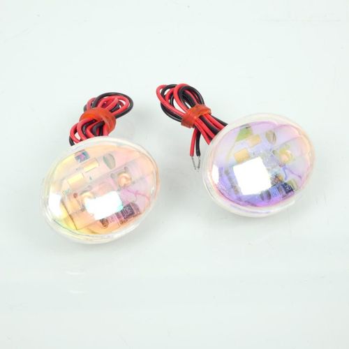 Mini Clignotant Vicma ?il De Chat Cat Eye Led Orange Pour Moto Feu Décoratif