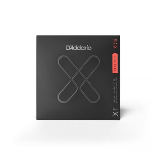 D'addario Xte1052 - Jeu Guitare Électrique Xt Plaqué Nickel - Light Top/Heavy Bottom, 10-52