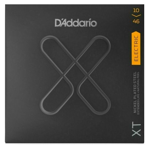 D'addario Xte1046 - Jeu Guitare Électrique Xt Plaqué Nickel - Regular Light, 10-46
