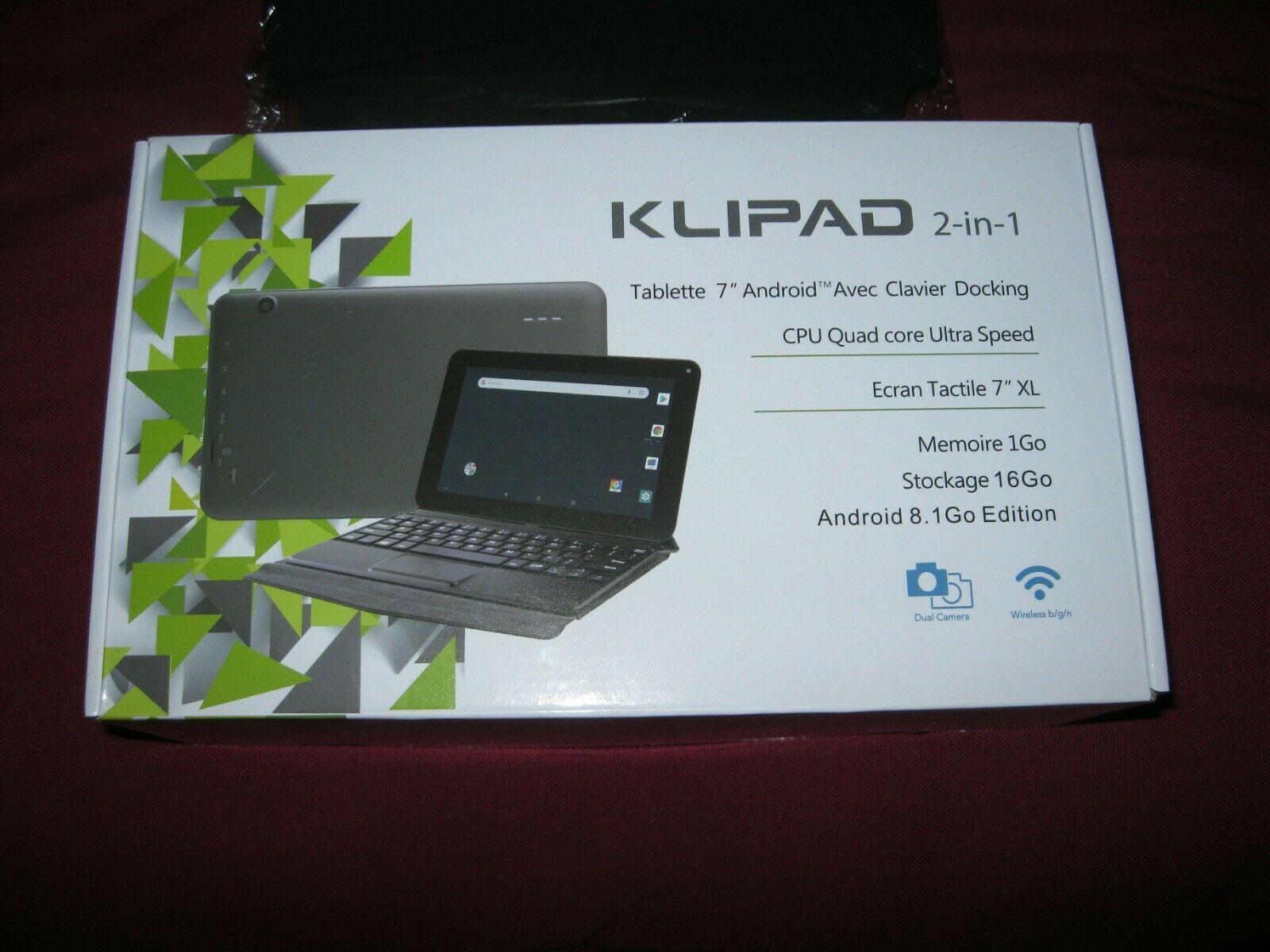 KLIPAD - Tablette PC Tactile Android 2 en 1 Hybride KL98…