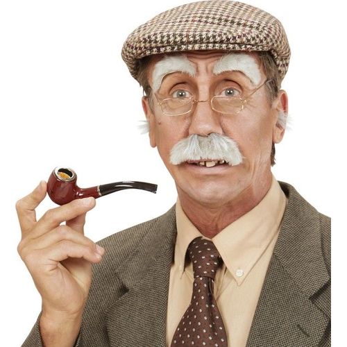 Moustache Et Sourcils Vieillard Adulte Taille Unique