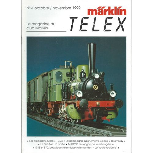 [ Train / Trains / Locomotive / Locomotives Miniature / Miniatures ] Märklin Insider # 4 ( Octobre / Novembre 1992 ) : Le Magazine Du Club Märklin