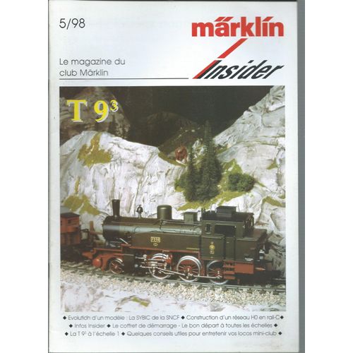 [ Train / Trains / Locomotive / Locomotives Miniature / Miniatures ] Märklin Insider 5/98 : Le Magazine Du Club Märklin