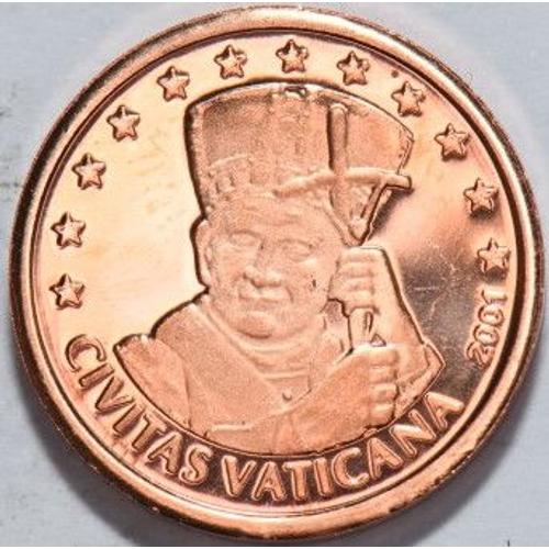 Vatican - 1 Centime - 2001 - Specimen - Civitas Vaticana - Sous Capsule - U161