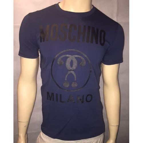 T Shirt Love Moschino Milano Bleu