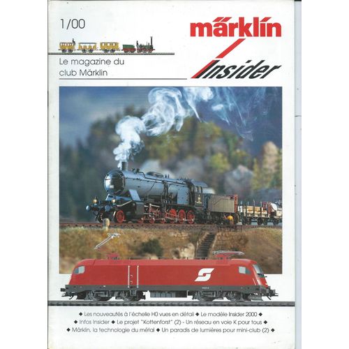 [ Train / Trains / Locomotive / Locomotives Miniature / Miniatures ] Märklin Insider 1/00 ( An 2000 ) : Le Magazine Du Club Märklin