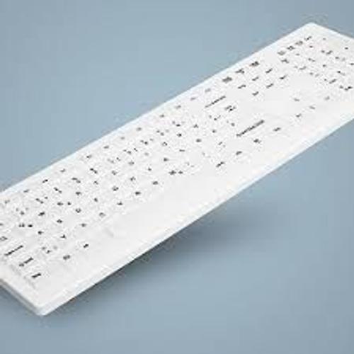 Clavier à touches actives ak - c8100f - uvs - w - sp blanc ip68